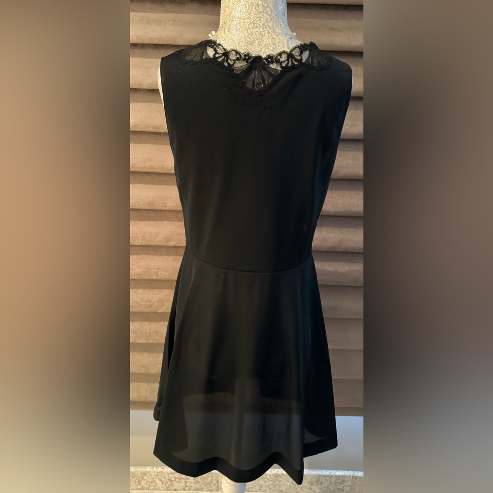 EMILIO PUCCI Black Lace Trimmed Negligee Set Nightgown Robe M - Picture 6 of 16